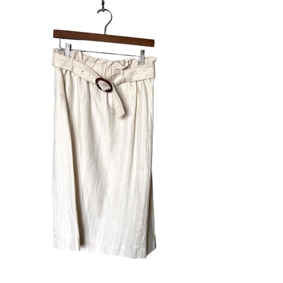 Ann Taylor Linen Blend Pencil Skirt in Off White Size 8 - Picture 2 of 11